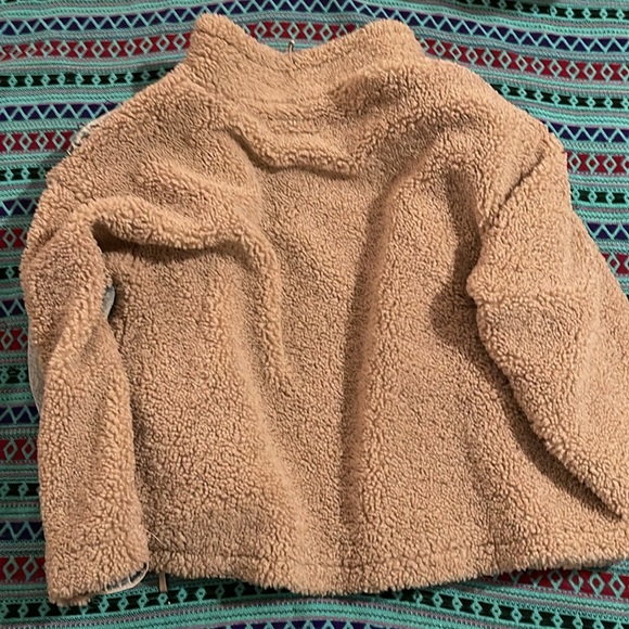 BLANK NYC & Anthropology Fuzzy  Wuzzy Sherpa Denim Jacket BNWT SOlD OUT Cozy 🧸 - Picture 7 of 10